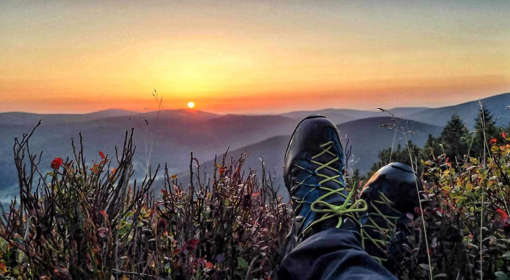 Hiking in Jeseníky — sunset