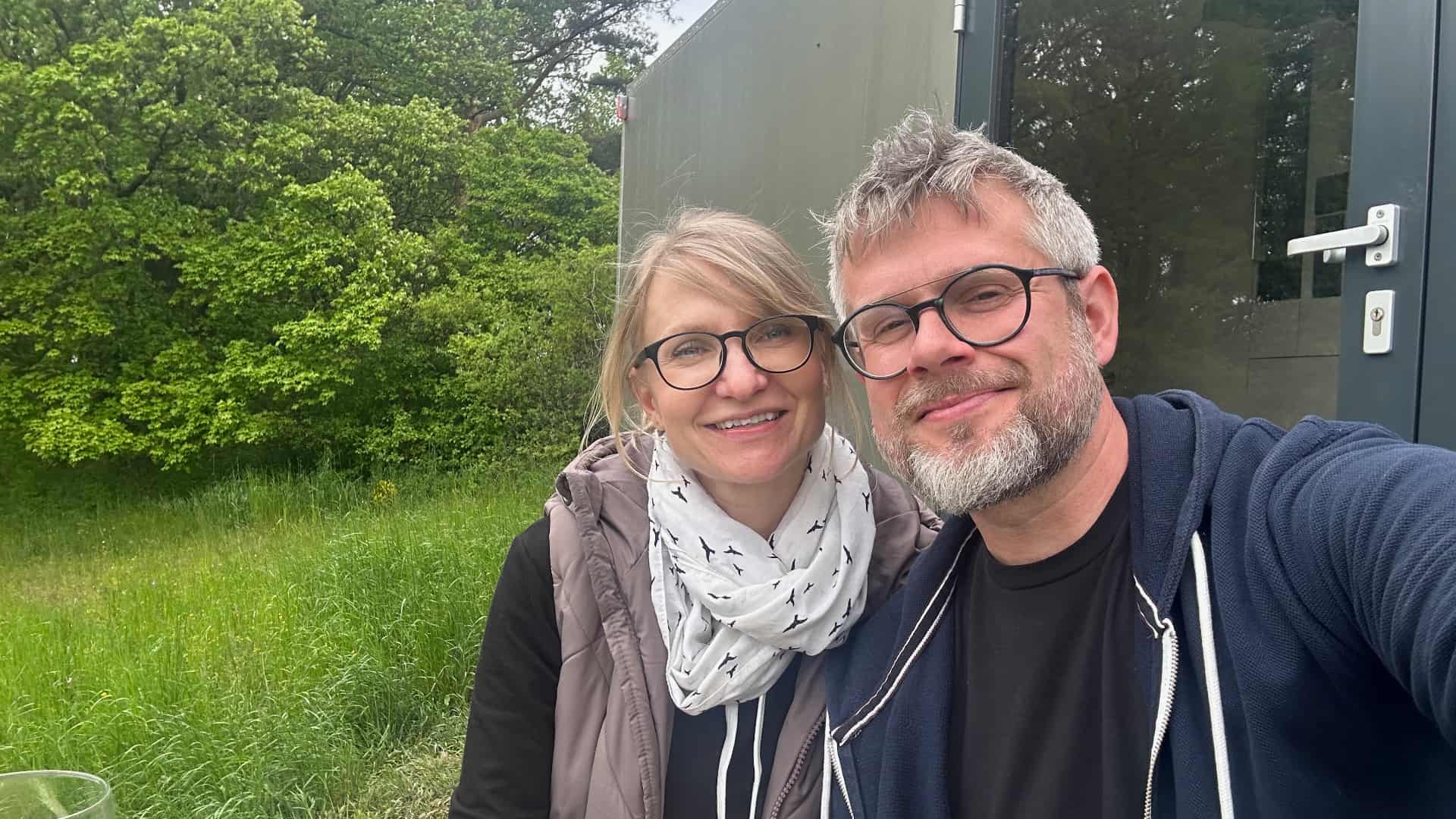 Petra and Jan — founders of Johanka glamping in the Rychleby Mountains